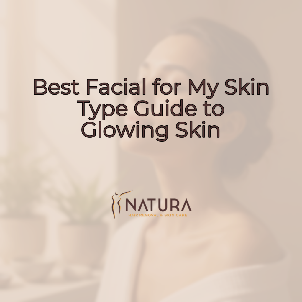 A professional skincare promotional background with a 1:1 aspect ratio, featuring a diverse female model with glowing skin and a confident smile, set against a blurred background.